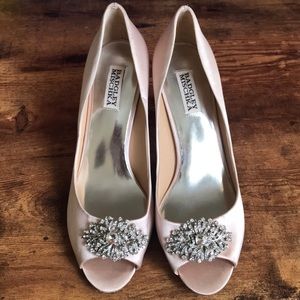 Badgley Mischka Satin Heels